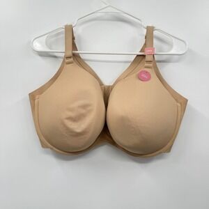 Cacique 42DDD Tan Full Coverage Underwire Bra Totally Smooth‎